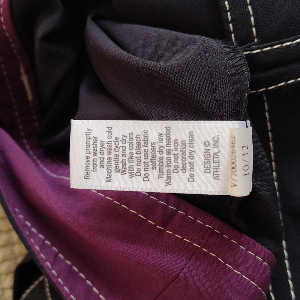 Athleta Whatever Black Pleated Skirt Skort Size 12 - Picture 15 of 16